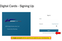 Signing Up for Digital Memberships Cards